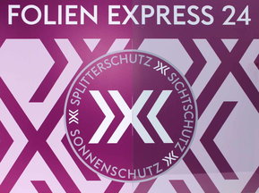 Sonnenschutzfolie mit blauer Abtönung erhältlich bei Folien Express 24